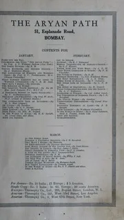 The Aryan Path Vol-I No-5