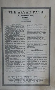 The Aryan Path Vol-I No-7