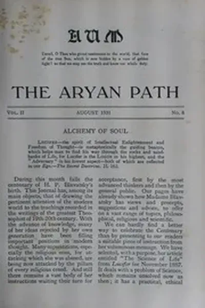 The Aryan Path Vol-II No-8