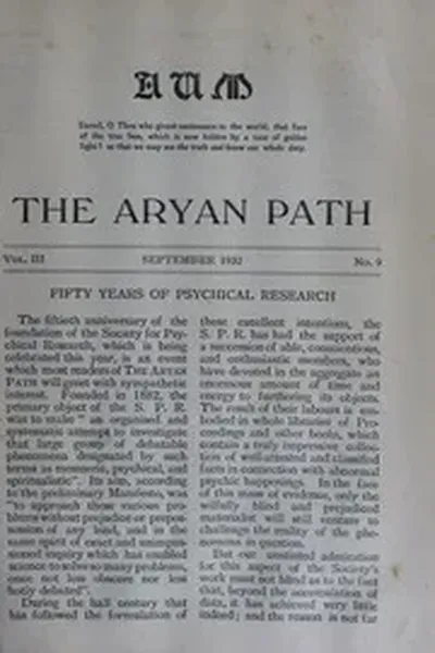 The Aryan Path Vol-III No-9