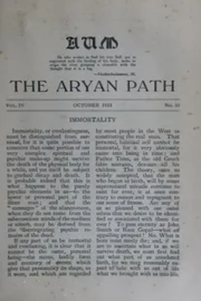The Aryan Path Vol-IV No-10
