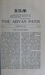 The Aryan Path Vol-IV No-11