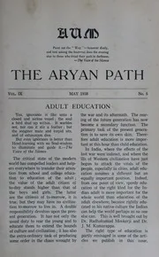 The Aryan Path Vol-IX No-5