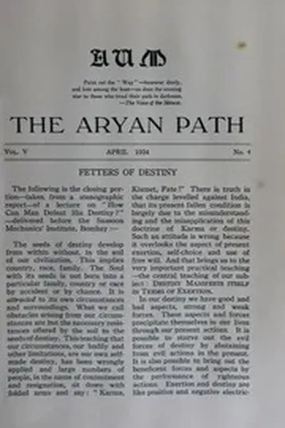 The Aryan Path Vol-V No-4