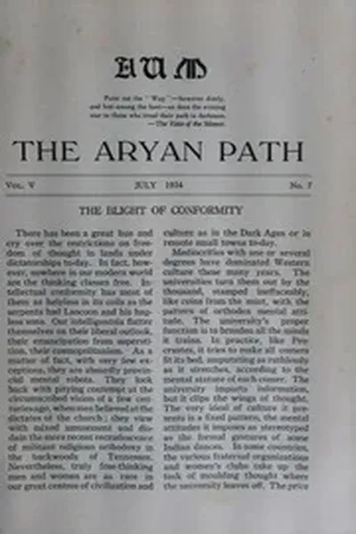 The Aryan Path Vol-V No-7
