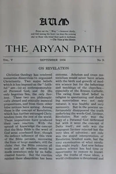 The Aryan Path Vol-V No-9