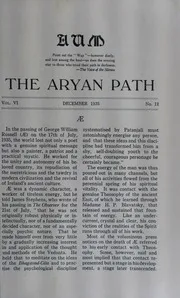 The Aryan Path Vol-VI No-12