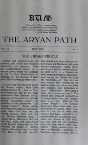 The Aryan Path Vol-VI No-7