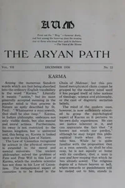 The Aryan Path Vol-VII No-12