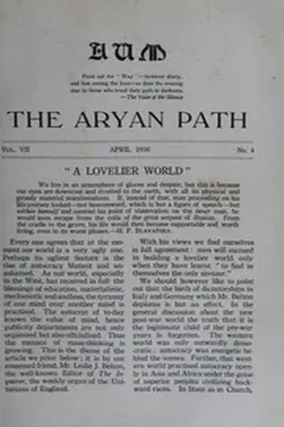 The Aryan Path Vol-VII No-4