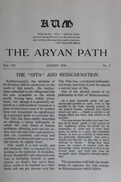 The Aryan Path Vol-VII No-8