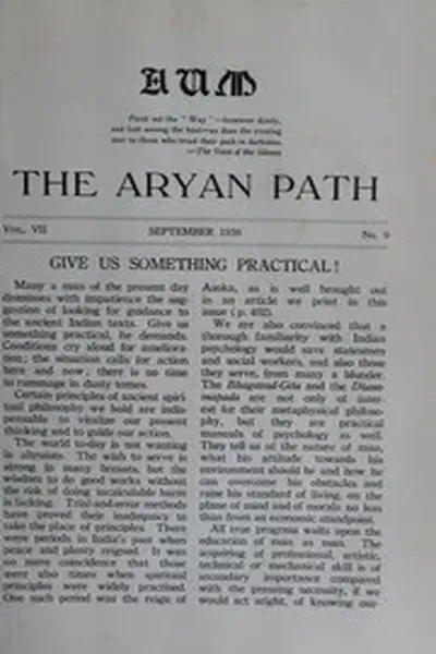 The Aryan Path Vol-VII No-9