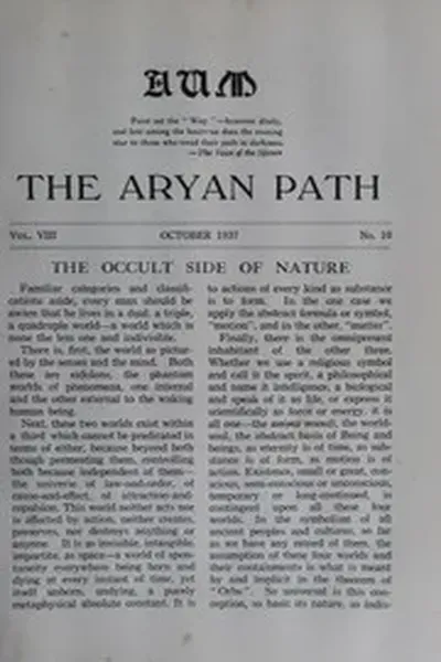 The Aryan Path Vol-VIII No-10