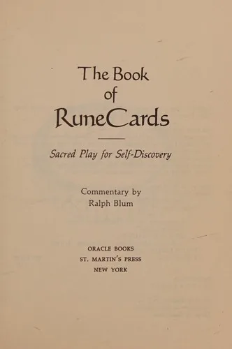 The Book of Rune Cards