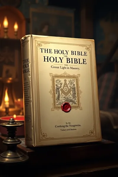 The Holy Bible, the great light in Masonry : containing the Old and New Testaments according to the Authorized or King James' version, together with illuminated frontispiece, presentation and record pages and helps to the Masonic student