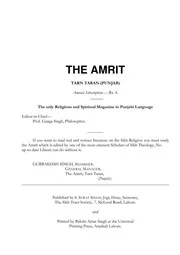 The Khalsa or the Elect - Sher Singh MSc Kashmir