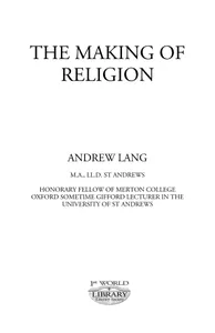 The Making of Religion