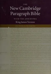 The new Cambridge paragraph Bible with the Apocrypha : King James version