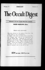 The Occult Digest 1941-02: Vol 17 Iss 2