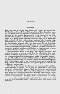 The Occult Sciences - Witchcraft and Low Magic