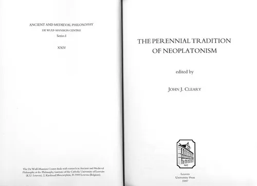 The perennial tradition of Neoplatonism