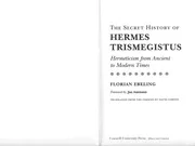The Secret History Of Hermes Trismegistus. Hermeticism From Ancient To Modern Times By Florian Ebeling
