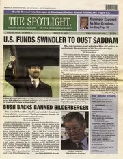 The Spotlight Volume 27 Number 11 March 2001 bush greenspan kissinger iraq north korea nwo illuminati freemasons