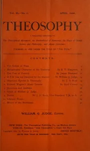 Theosophy 1896-04: Vol 11 Iss 1