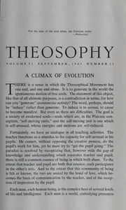 Theosophy Vol-51,No-11,September 1963