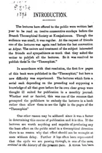 Thoughts on Bagavad Gita: A Series of Twelve Lectures Read Before the Branch Theosophical ...