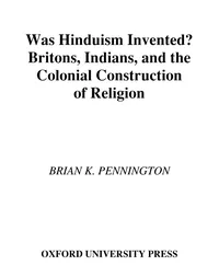 Was Hinduism Invented?