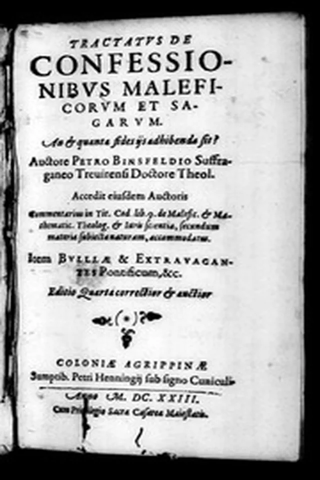 Tractatvs de confessionibvs maleficorvm et sagarum. An & quanta fides ijs adhibenda sit? Auctore Petro Binsfeldio ... 1623: Iss 113