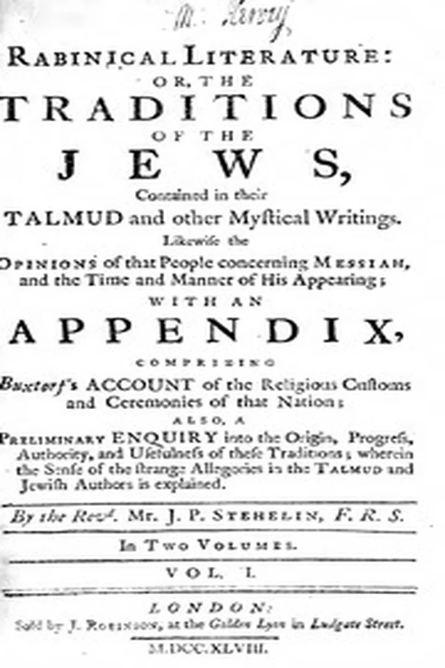 Traditions Jews Eisenmenger Rabinical Literature 1742 Talmud Kabbalah nwo illuminati freemasons