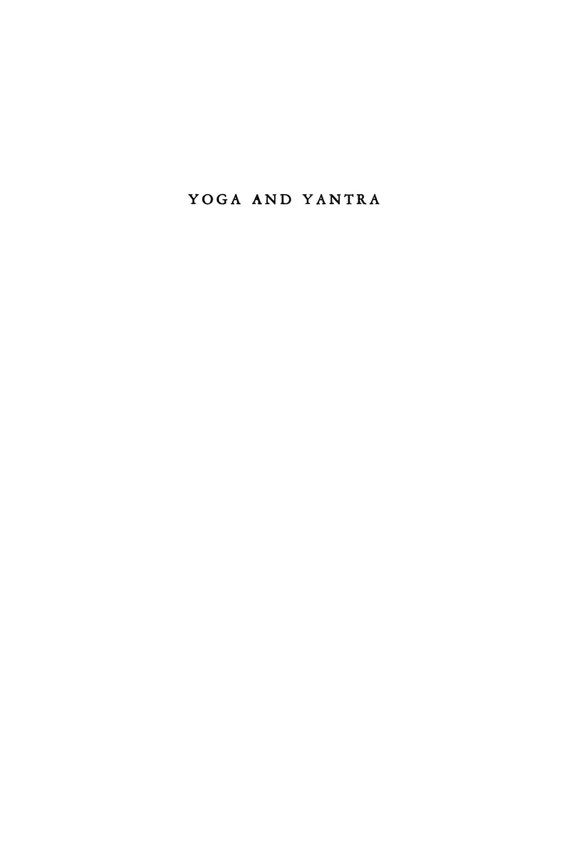 Yoga and Yantra — 