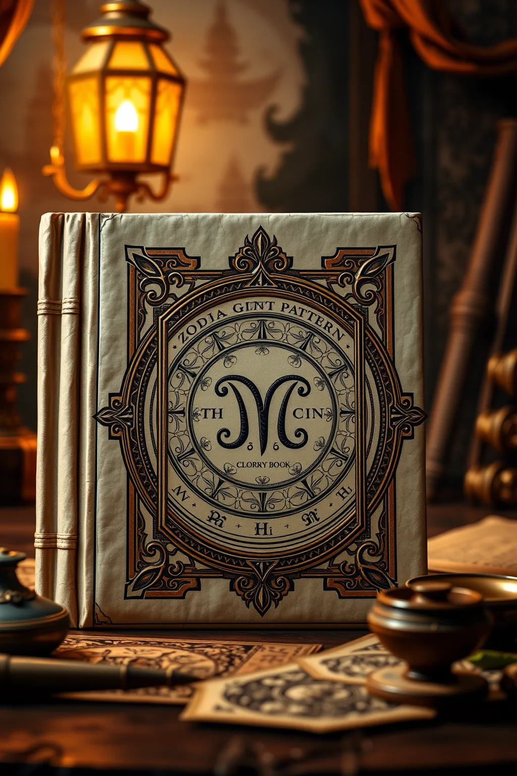 Zodiac Sign Pattern Coloring Book — Astrology & Cosmology