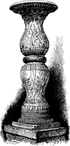 Ancient Candelabrum in the church of SS. Nereo ed Achilleo.