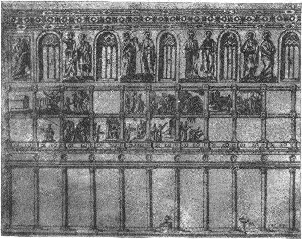 View of a section of the Nave of old S. Peter's (South Side).