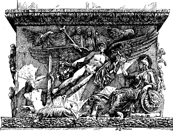 The Apotheosis of an Emperor; from the base of the Column of Antoninus.