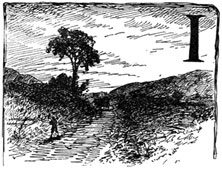 {Drawing of landscape.} I