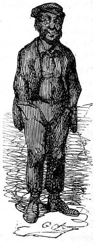 A man dressed in rags.