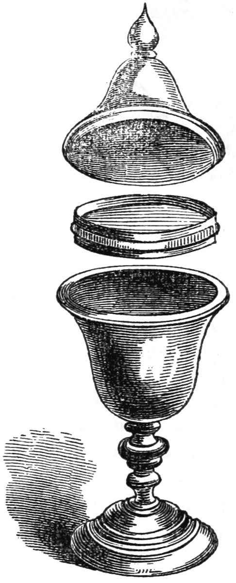 cup with lid and false bottom