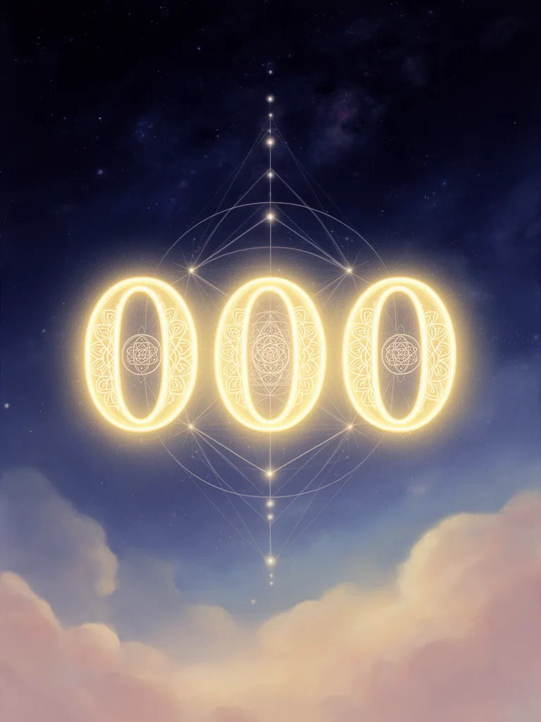 000 Angel Number esoteric meaning illustration
