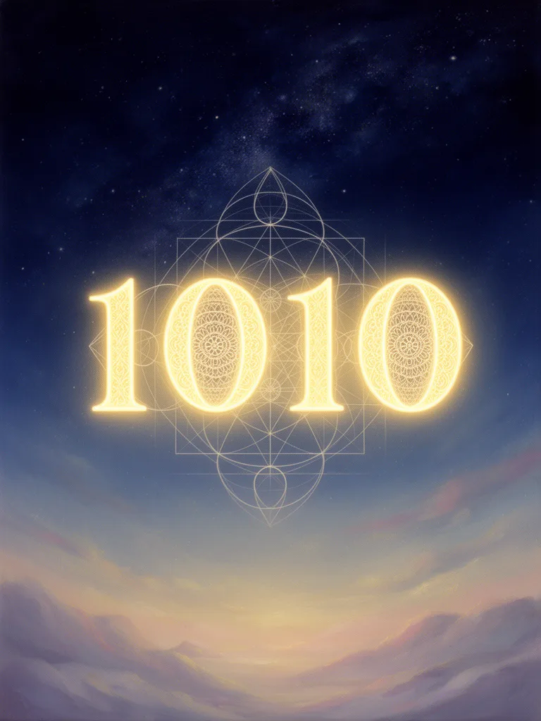 1010 Angel Number esoteric meaning illustration