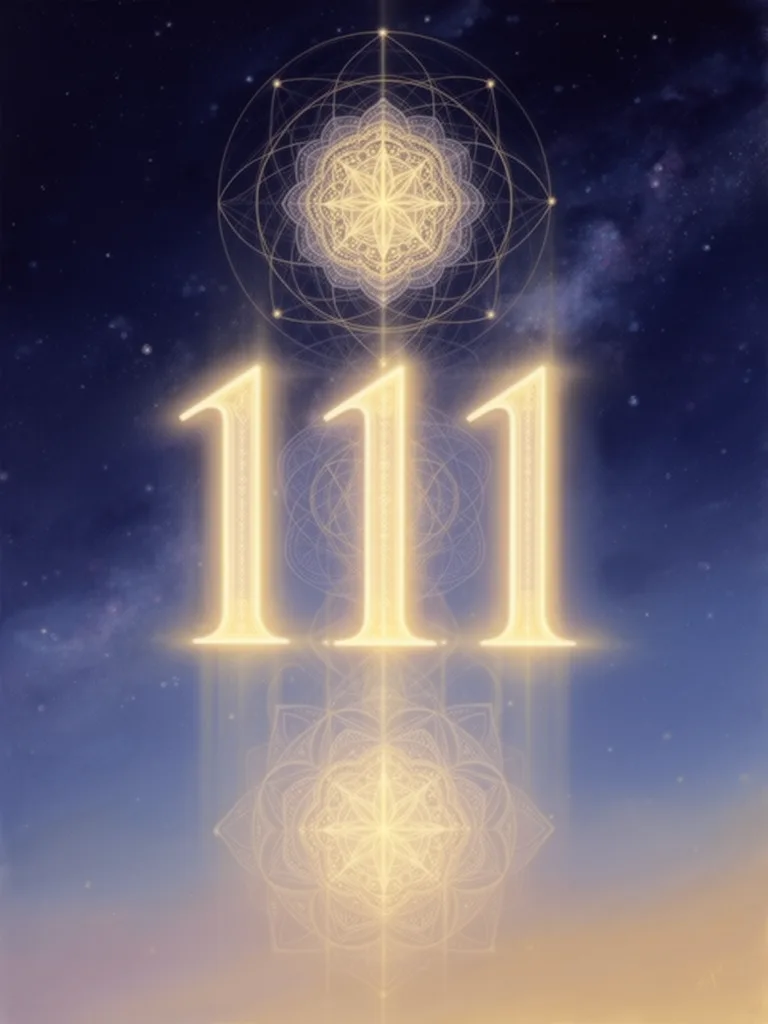 1111 Angel Number esoteric meaning illustration