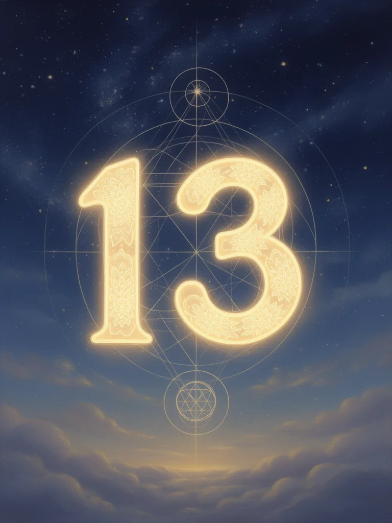 13 Angel Number esoteric meaning illustration
