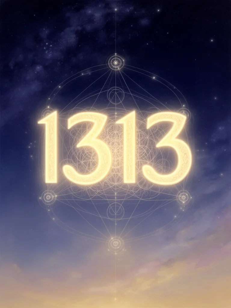 1313 Angel Number esoteric meaning illustration