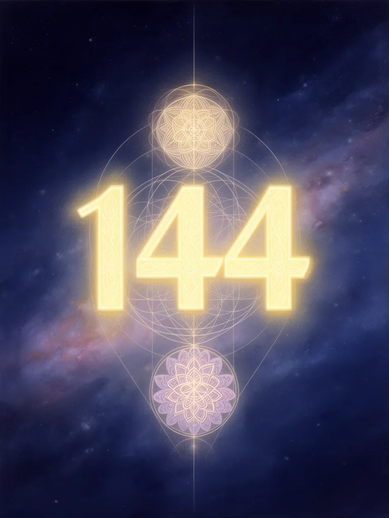 144 Angel Number esoteric meaning illustration