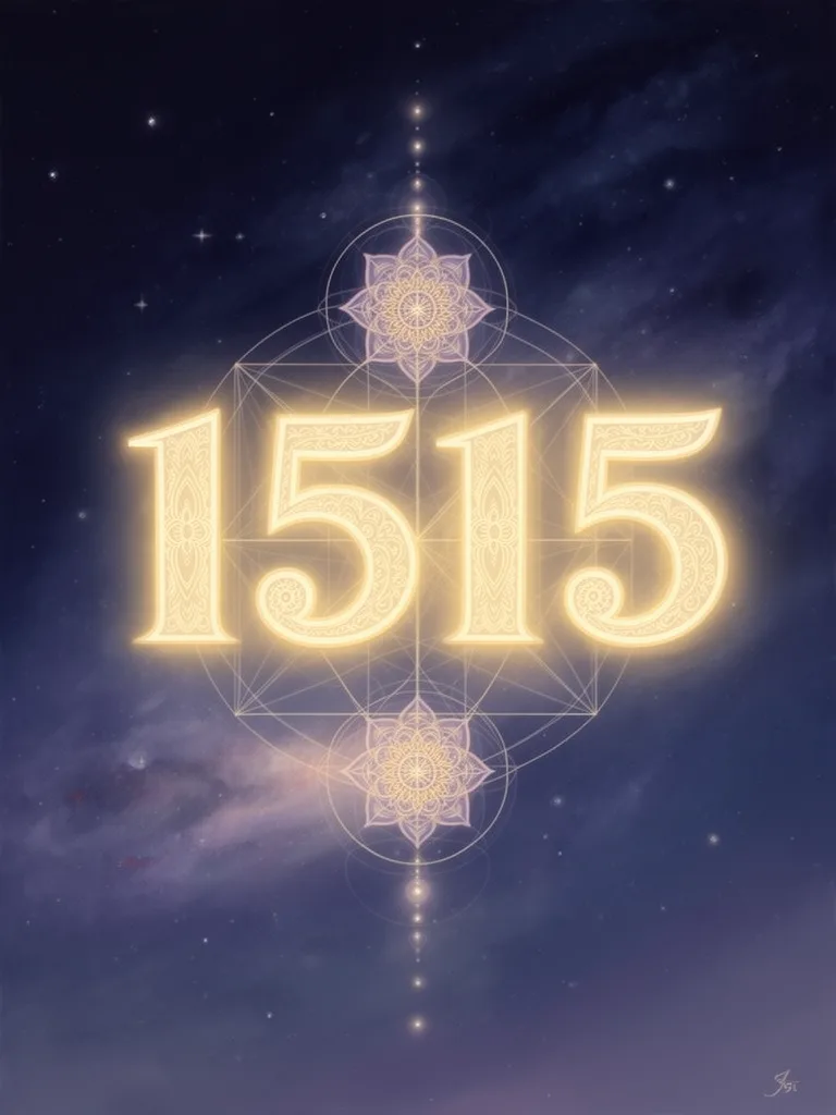 1515 Angel Number esoteric meaning illustration