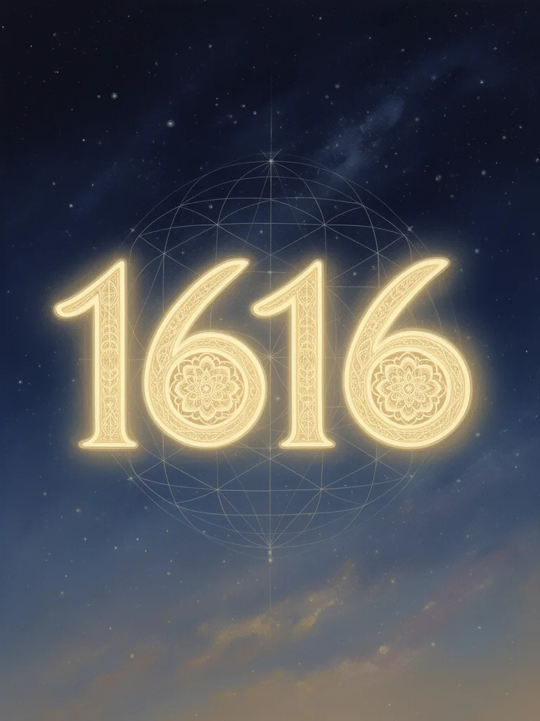 1616 Angel Number esoteric meaning illustration