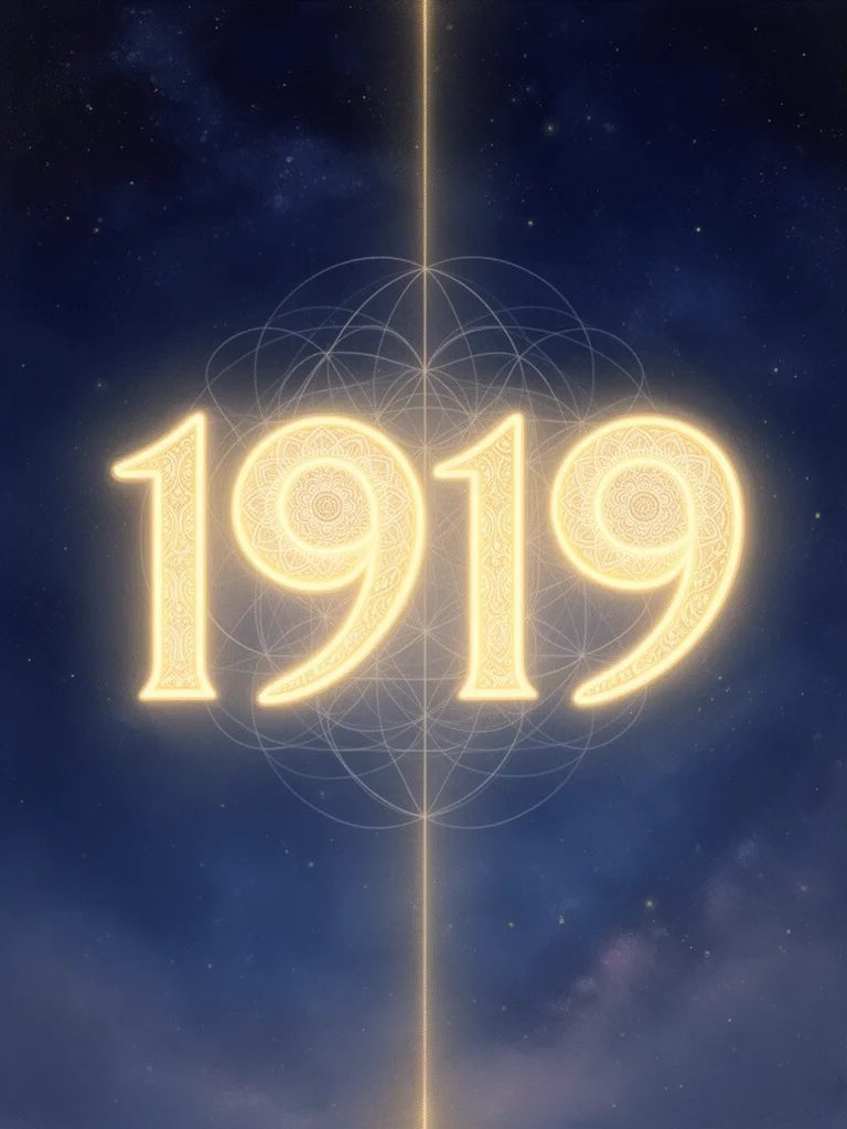 1919 Angel Number esoteric meaning illustration